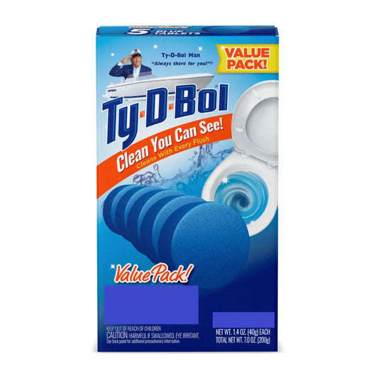Blue Cleaning Tablets (10-Pack) – Toilet & Washing Machine Cleaner